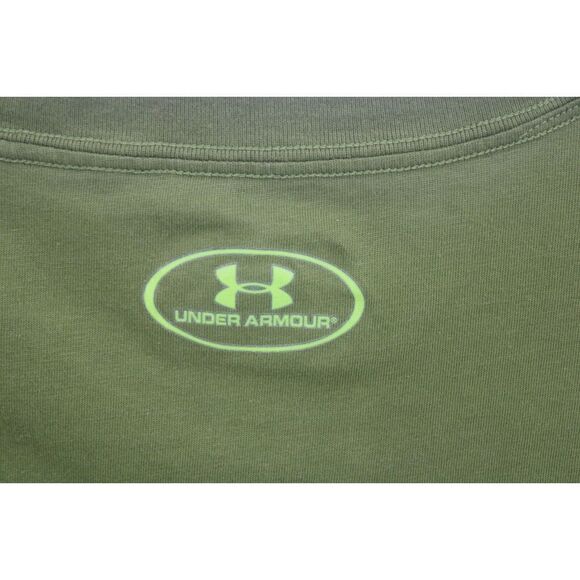 UA Under Armour Size L Green Heatgear Loose Tee T-shirt - Picture 4 of 7